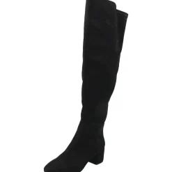 Zipper Suede Over-The-Knee Boots