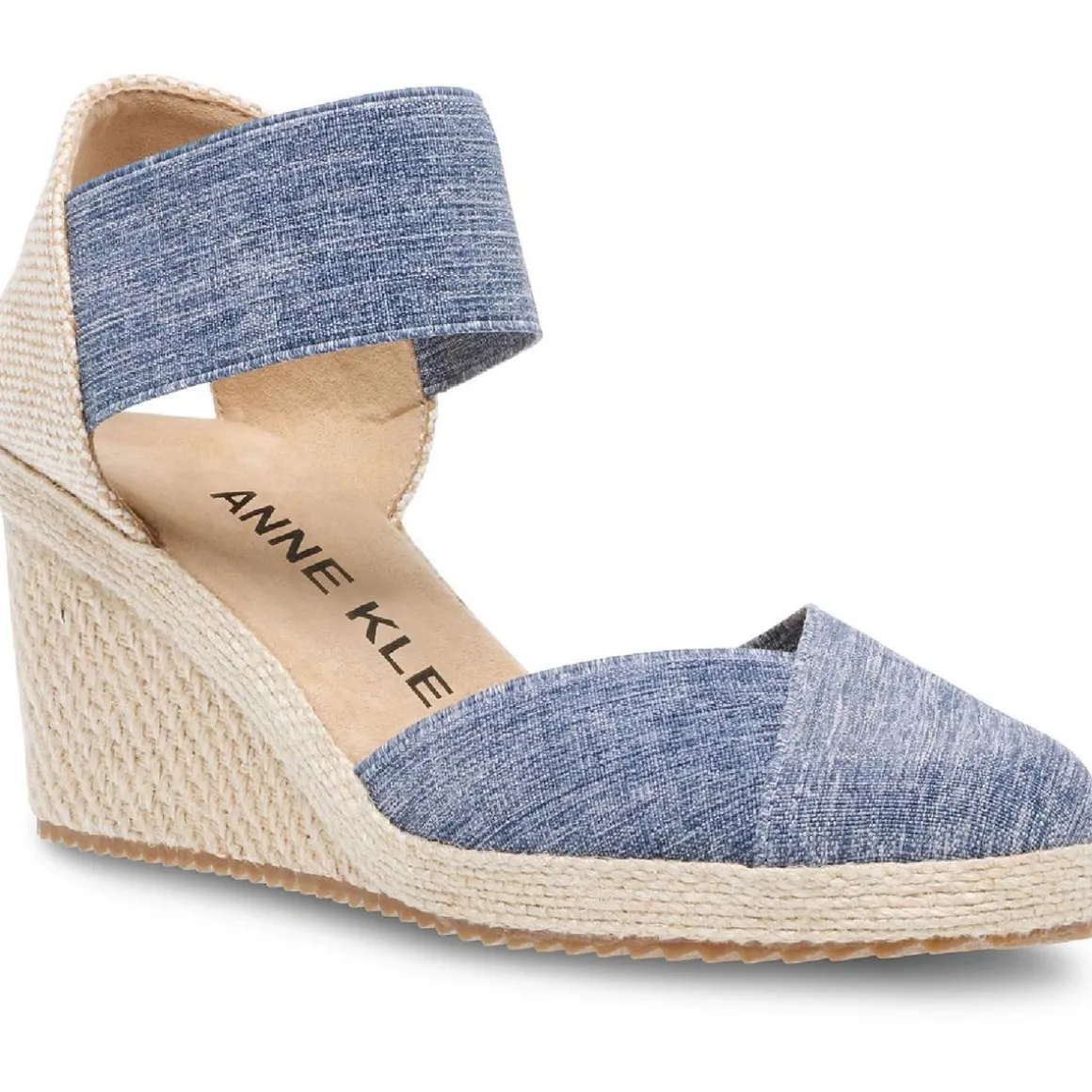 Zoey Canvas Ankle Strap Espadrille Heels