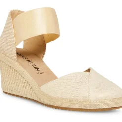 Zoey Canvas Ankle Strap Espadrille Heels