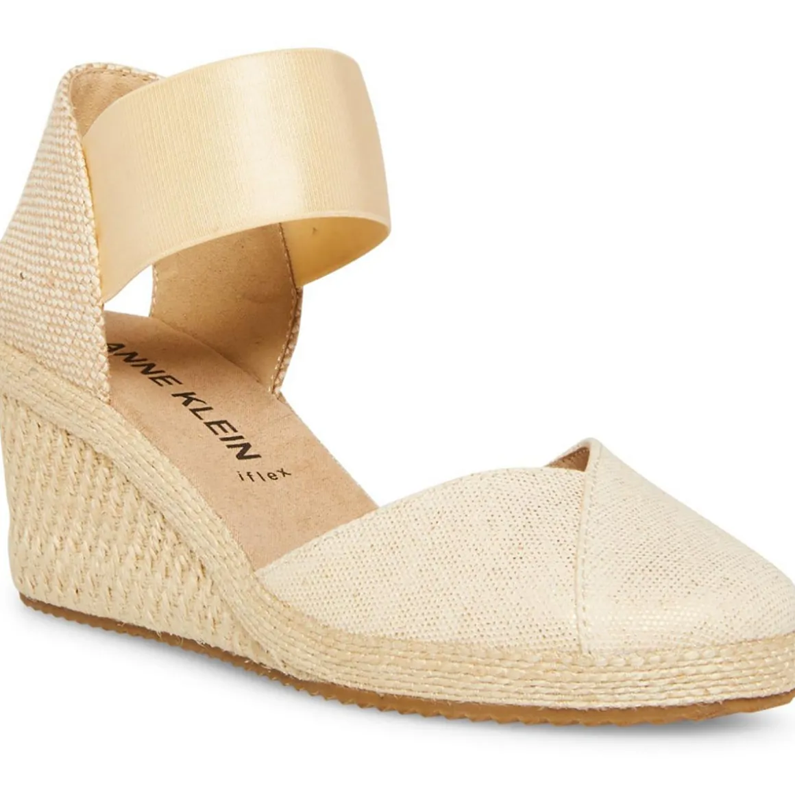 Zoey Canvas Ankle Strap Espadrille Heels