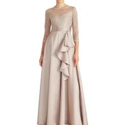 Zola Embroidered Evening Dress