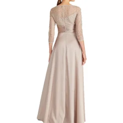 Zola Embroidered Evening Dress