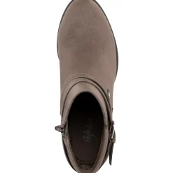 Zolaa Faux Suede Block Heel Ankle Boots