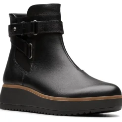 Zylah Faye Zipper Leather Ankle Boots